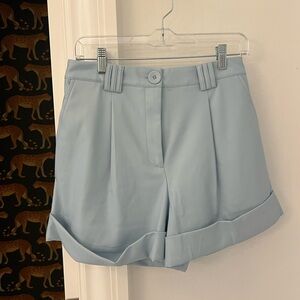 The Brightside Blue Leather Shorts